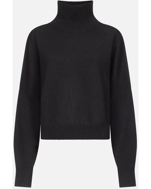 Loulou de Saison Luke Stand Collar Sweater - Black