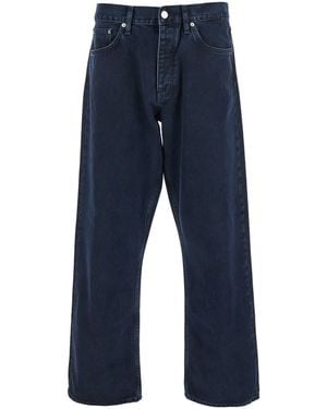 sunflower Jeans With Belt Loops And Logo Patch On The Rear - Blue