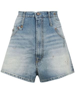 R13 Denim Shorts - Blue