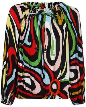 Emilio Pucci Print Blouse - Black