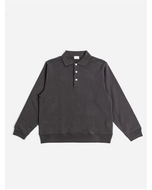 Handvaerk Flex Polo Sweat Jumper - Black