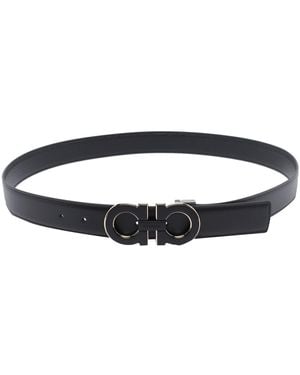 Ferragamo Adjustable Gancini Belt - Blue