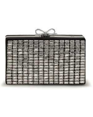 Self-Portrait Glass Clutch Bag - Grey