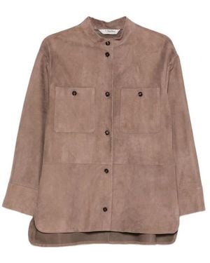 Max Mara Leather Outerwear - Brown