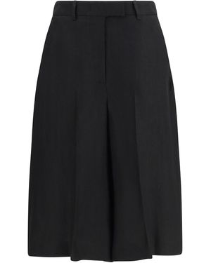 Lardini Straight-Leg Bermuda Shorts - Black