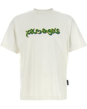 Palm Angels Cotton T-Shirt - White