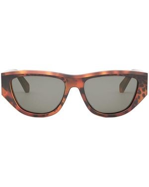 Celine Cl40278U Monochroms 99A Leopard Havana Sunglasses - Grey