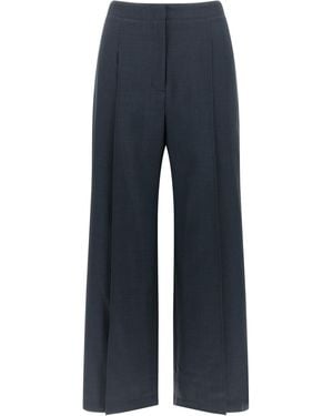 Theory Deep Pleat Pants - Blue