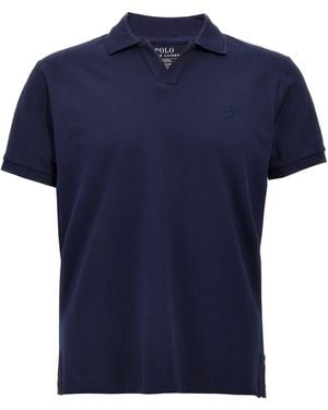 Ralph Lauren Logo Embroidery Polo Shirt - Blue