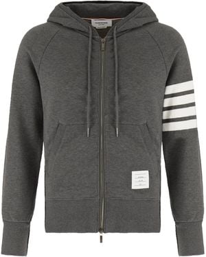 Thom Browne Dark Cotton Sweatshirt - Grey
