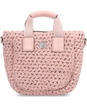 Moncler Micro Caradoc Tote Bags - Pink