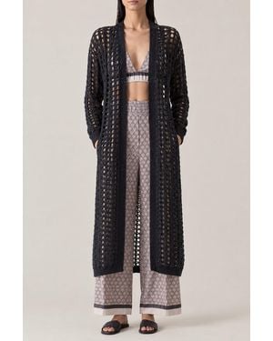 Brunello Cucinelli Board Open Knit Longline Jumper Clothing - Black