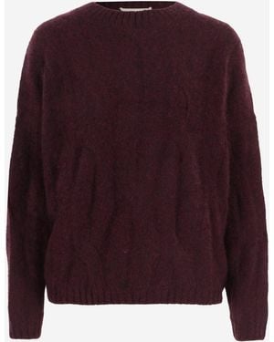 Allude Cashmere And Silk Sweater - Purple
