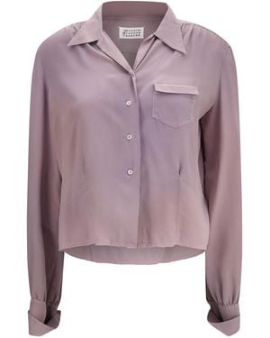 Maison Margiela Silk Shirt - Purple