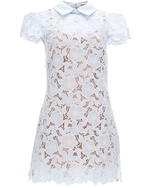 Self-Portrait Dress Lace Mini Polyester - White