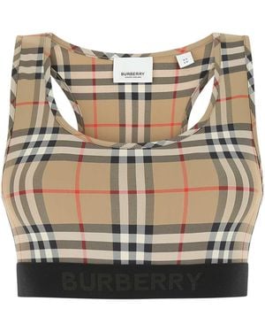 Burberry Printed Stretch Nylon Knit Top - Multicolor