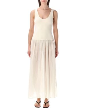 Sessun Sessùn Solao Long Sleeveless Ballerina Dress - Natural