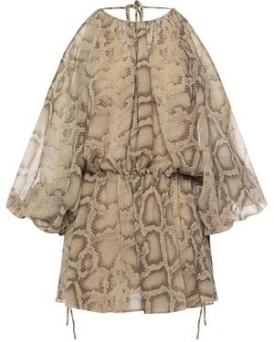 ANDAMANE Vesta Georgette Jumpsuit - Natural