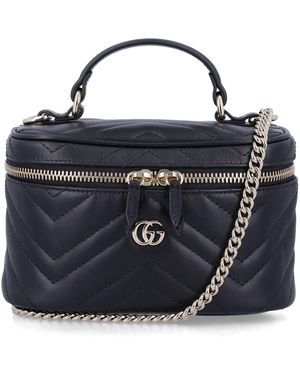 Gucci Gg Marmont Vanity Bag - Blue