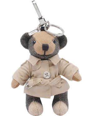 Burberry Is Thomas Check Keyring - Metallic