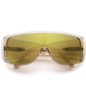 Retrosuperfuture X Maison Margiela Mm6 Mask 19B Ivory Sunglasses - Green