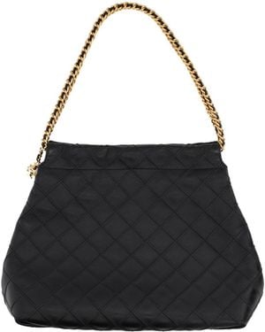 Tory Burch Fleming Bag Leather Shoulder - Black