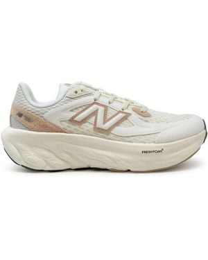 New Balance Bisque Synthetic Mesh Sneaker - White