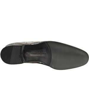 Dolce & Gabbana Roman Slip On Dress Loafers Shoes Leather - Gray