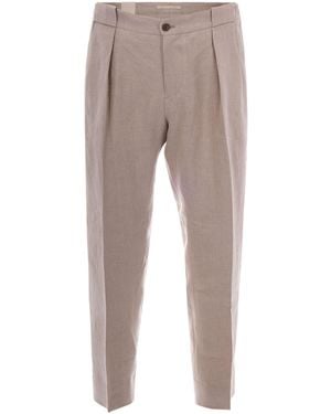 Briglia 1949 Trousers Portobello Linen - Grey