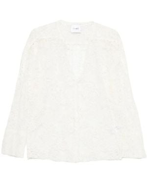 Nude Lace Shirt Pa Co - White