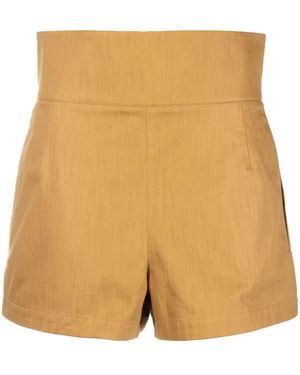 Ferragamo High-Waisted Tailored Shorts - Natural