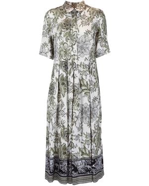 Fay Short Sleeve Shirt Viscose - Gray