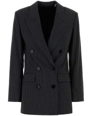 Isabel Marant Embroidered Wool Blend Jevima Blazer - Black