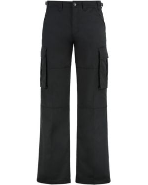 Celine Cotton Blend Cargo-Trousers - Black
