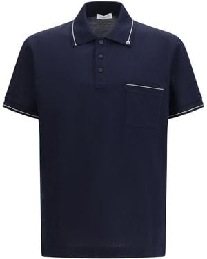 Ferragamo Gancini Polo Shirt Cotton - Blue