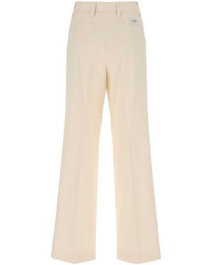 Prada Wide Leg Pant in Gray | Lyst