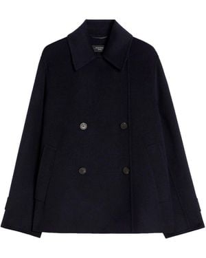 Weekend by Maxmara Coats Lana Vergine Poliammide - Blue