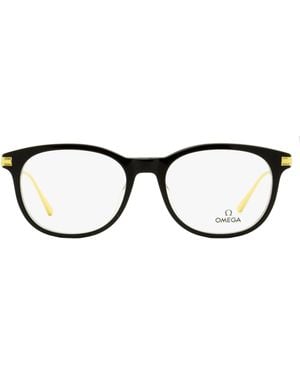 Omega Pantos Eyeglasses Om5013 005- 53Mm Plastic (Acetate)/Metal - Black