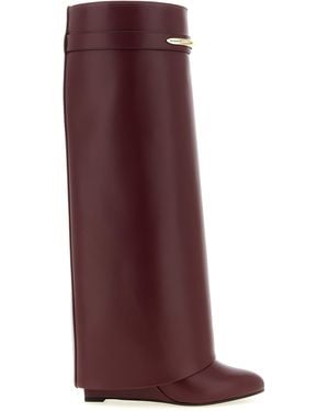 Givenchy Calfskin Over The Knee Shoe - Purple