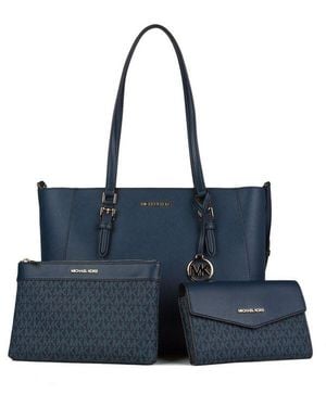 Michael Kors Tote Bag 88.Coated Canvas Tote-Bags - Blue
