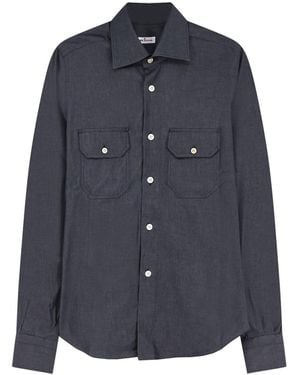 Kiton Shirts Cotone - Blue