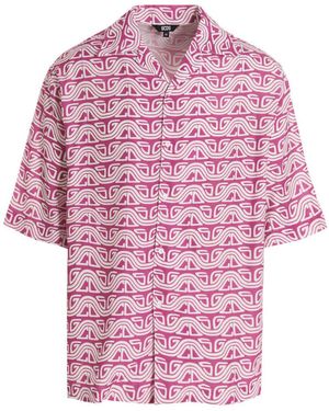 Gcds 'Waved Logo' Shirt - Pink