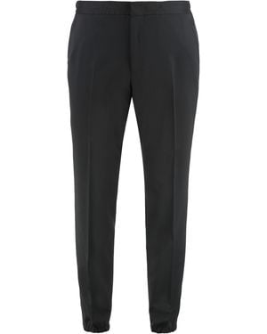 ZEGNA Pants Wool-Blend - Black