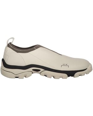 A_COLD_WALL* Logo Detail Leather Sneakers - Natural