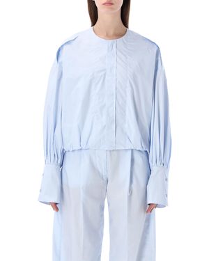 THE LATEST Diana Poplin Shirt Cotton - Blue