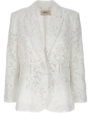 Zimmermann 'Natura Lace' Blazer - White