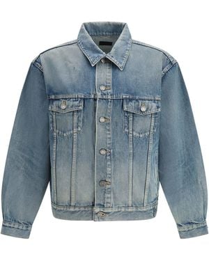 Saint Laurent Denim Trucker Jacket - Blue