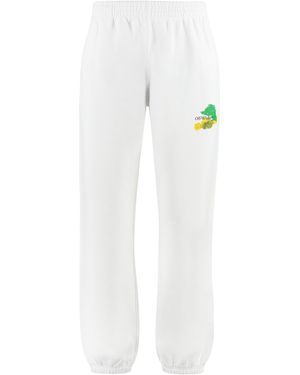 Off-White c/o Virgil Abloh Cotton Jersey Joggers Track Trousers - White
