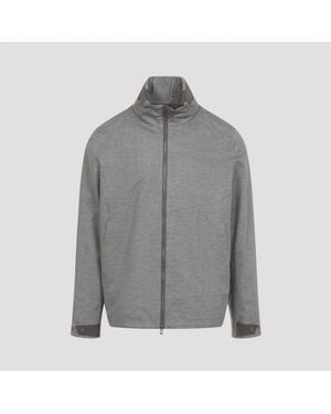 Sease Laminated Jacket Linen - Grey