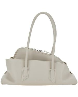 The Attico Shoulder Bag La Passeggiata Leather - Natural